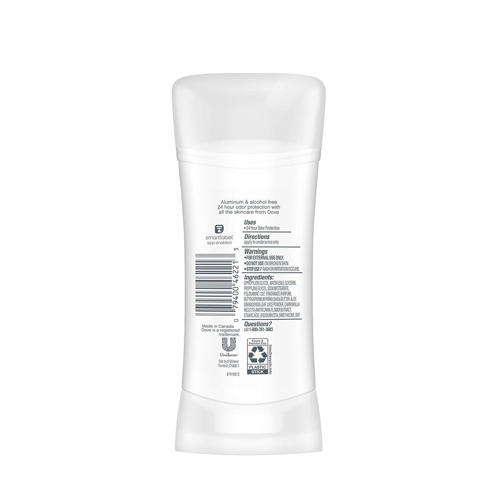 Dove 0% Aluminum Deodorant - Cucumber & Green Tea (74g)