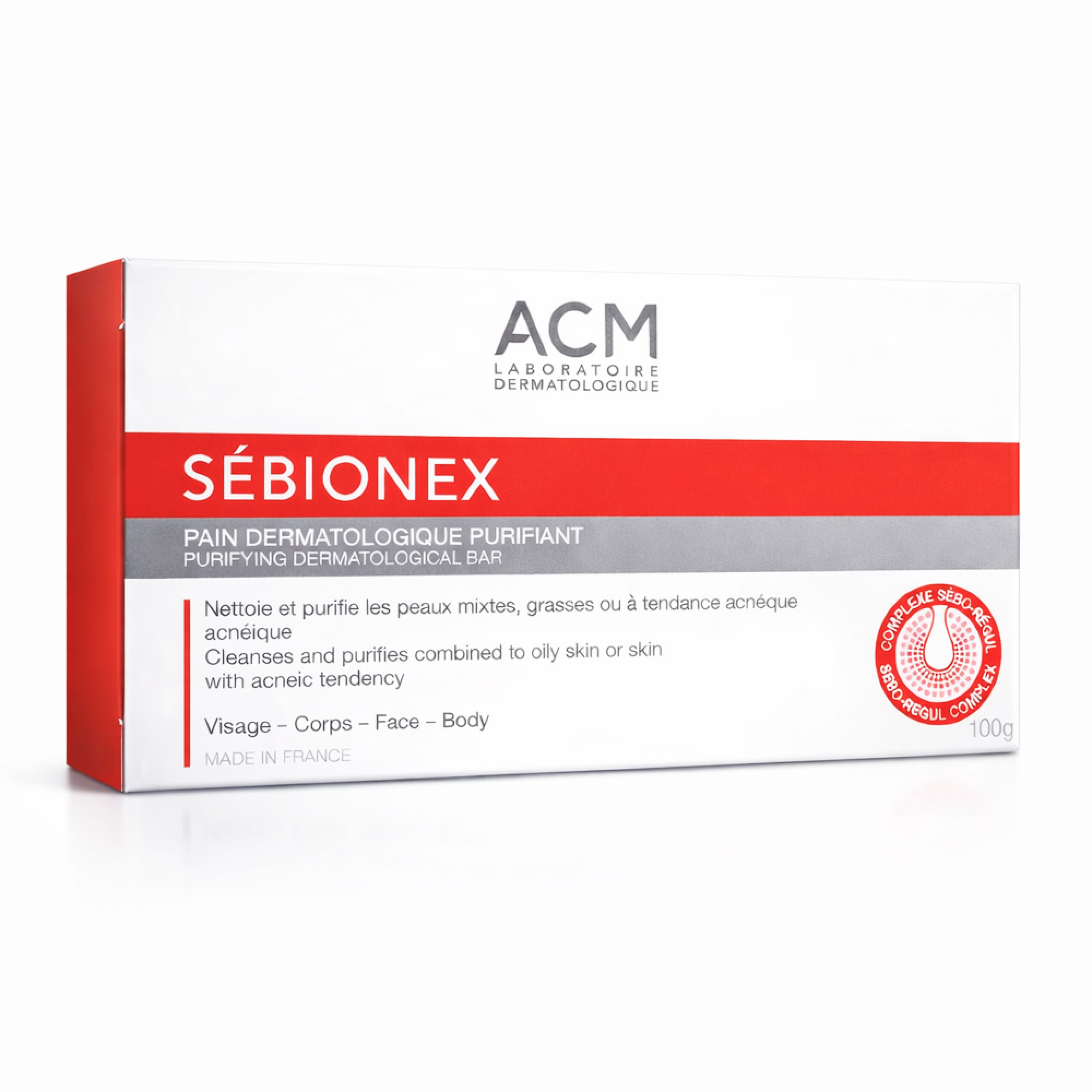 Acm Sebionex Cleansing Bar Soap for Oily and Acne-Prone Skin