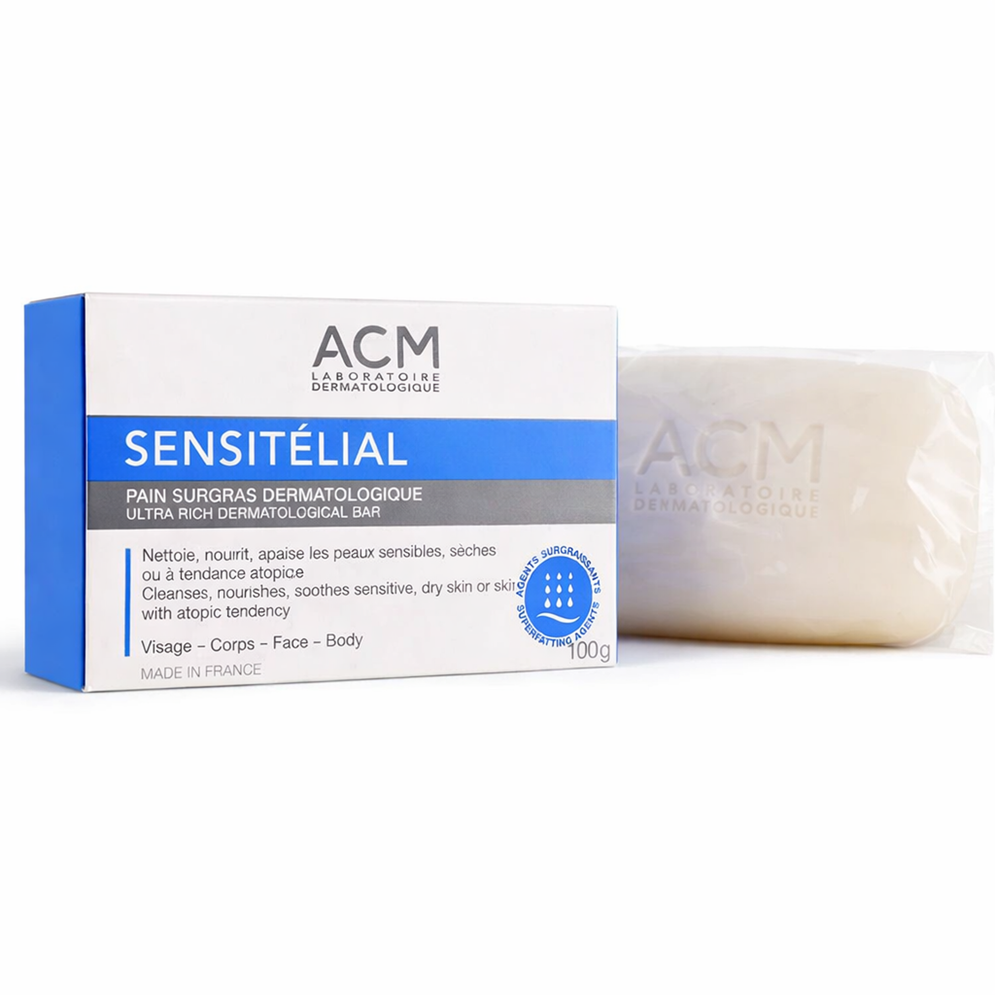 Acm Bar Soap – Gentle Cleansing Bar for Sensitive Skin, 100g
