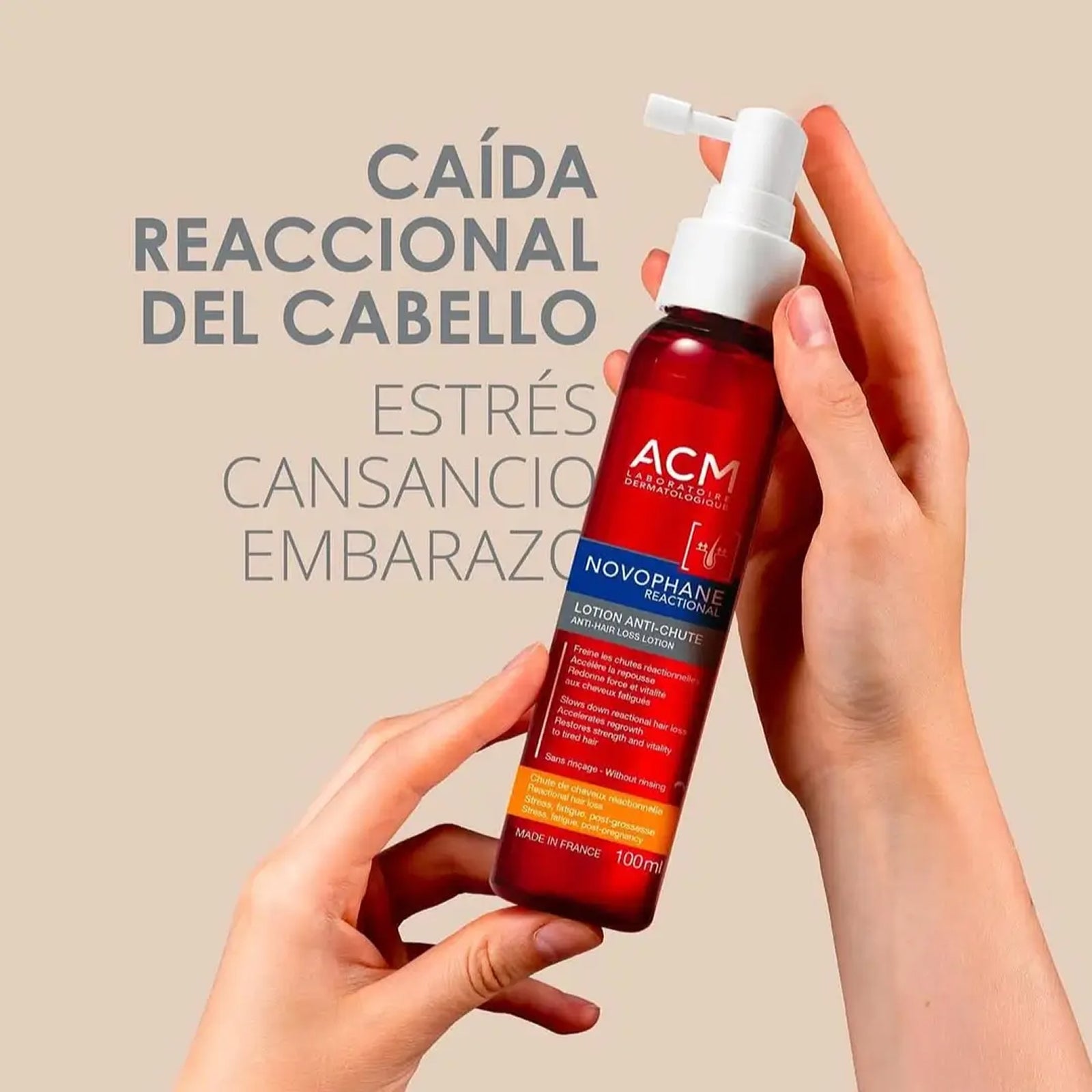 Acm Hair Lotion Novophane 100ml Hair Loss Treatment