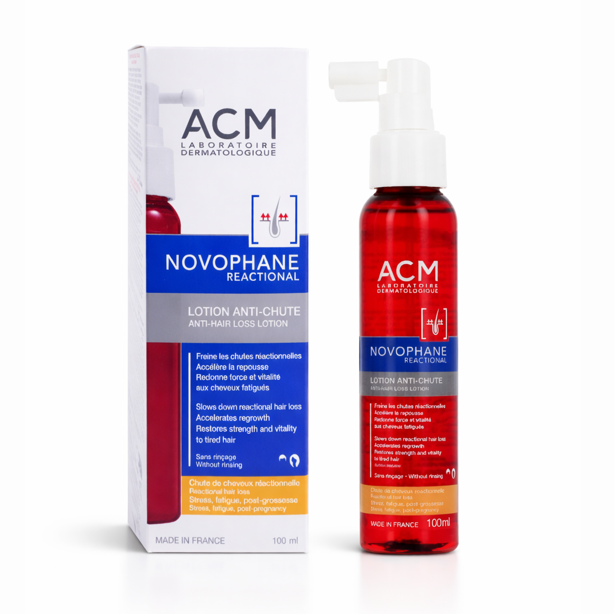 Acm Hair Lotion Novophane 100ml Hair Loss Treatment