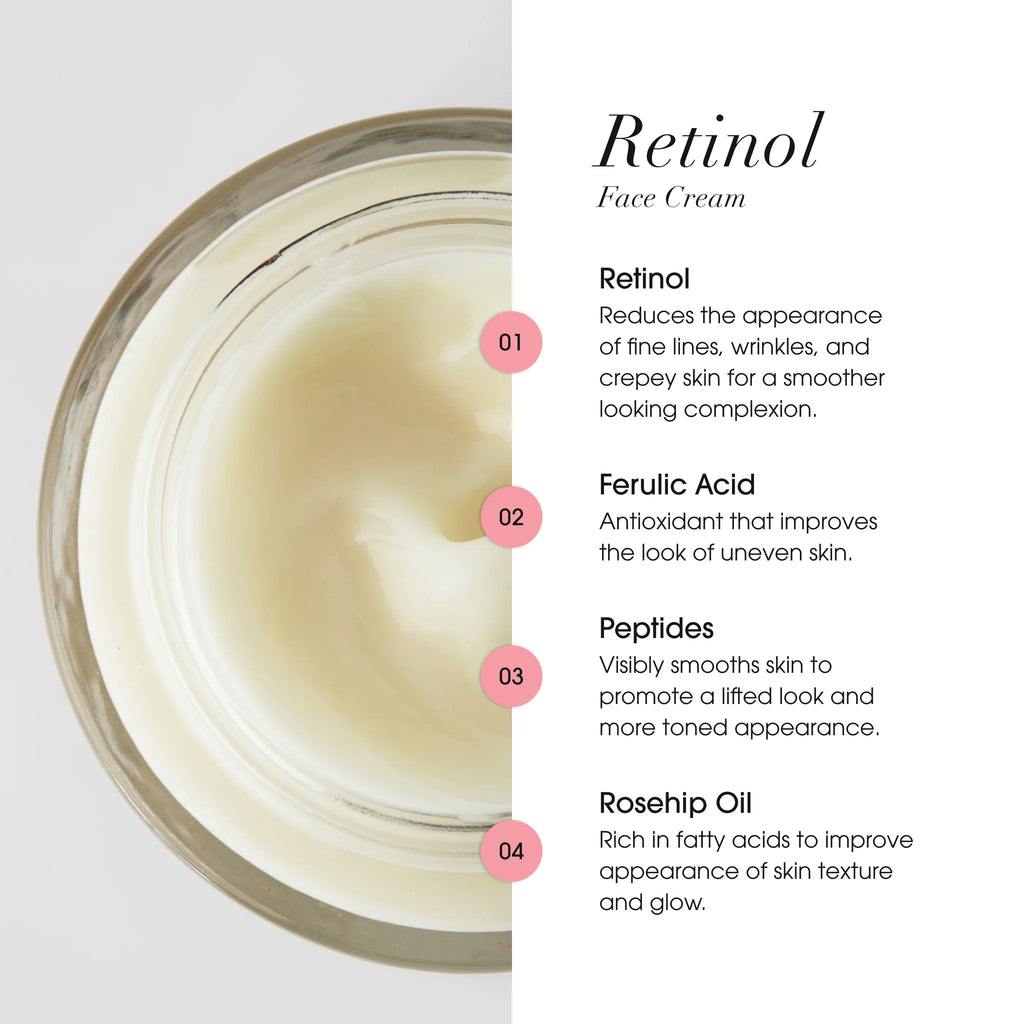 Advanced Clinicals Retinol Face Cream – Smoothing Moisturizer
