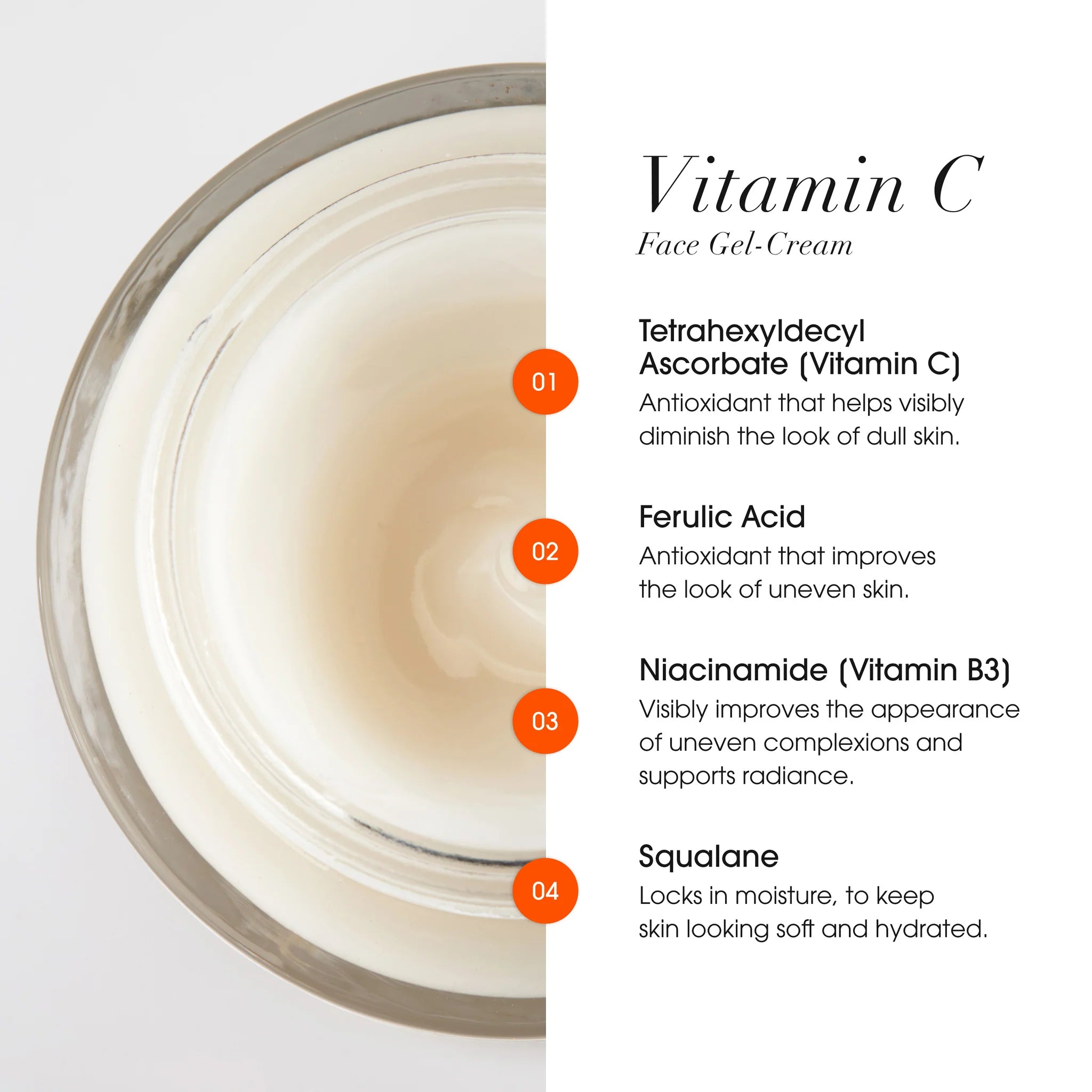 Advanced Clinicals Vitamin C Gel Cream – Brightening Face Moisturizer