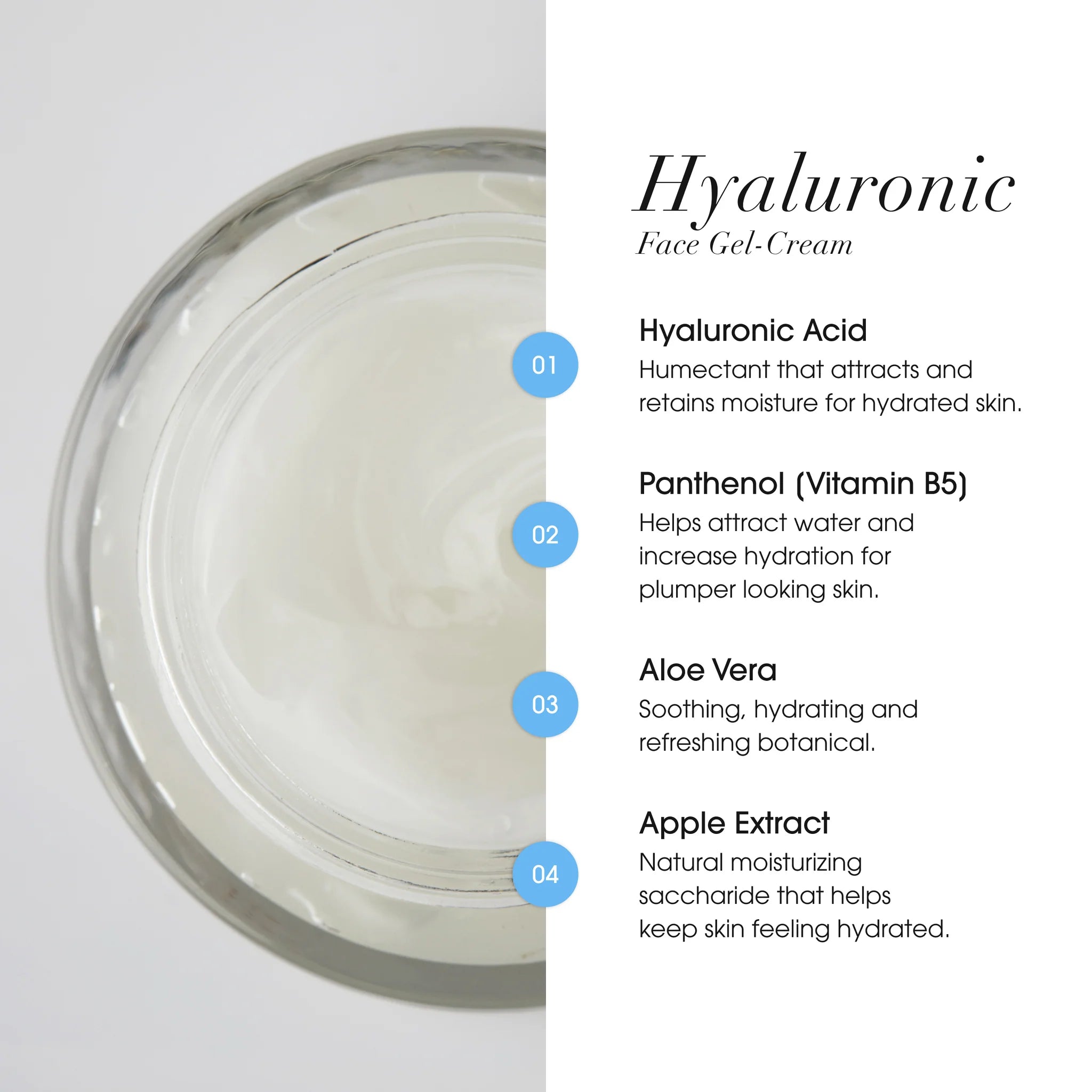 Advanced Clinicals Hyaluronic Acid Gel Cream – Hydrating Moisturizer 59ml