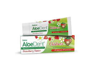 Aloedent Baby Toothpaste – معجون أسنان للأطفال بنكهة الفراولة الطبيعية مع الصبار