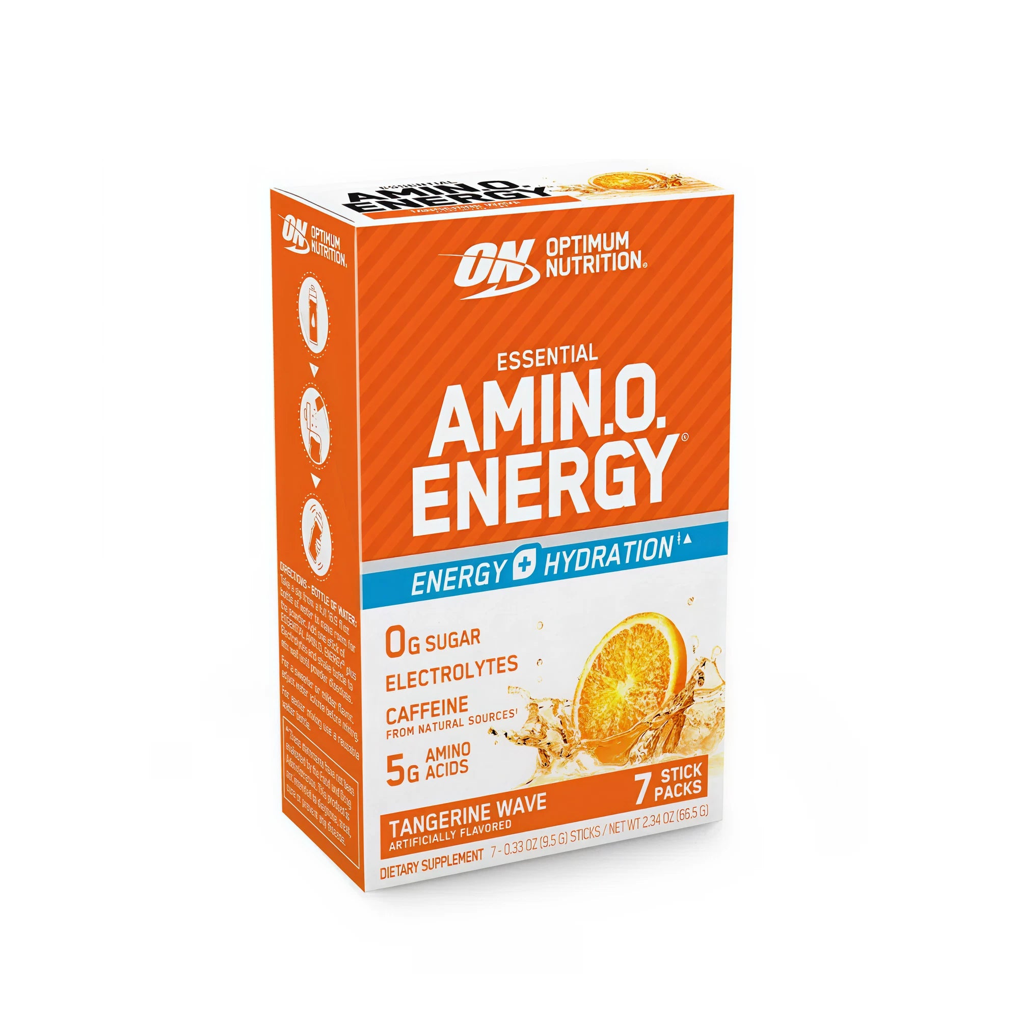 Optimum Nutrition Essential Amino Energy + Hydration – Tangerine Wave (7 Stick Packs)