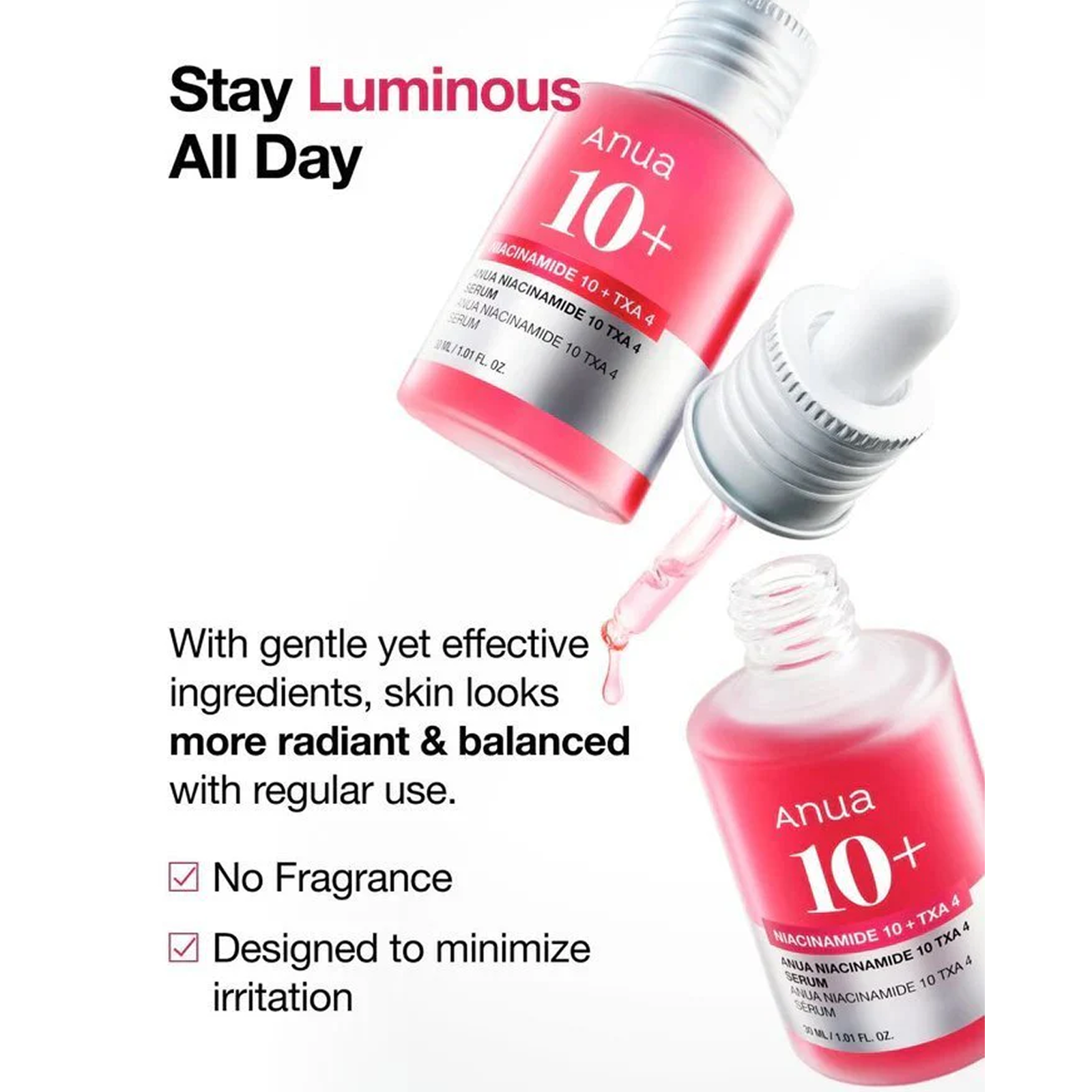 Anua Niacinamide 10% + TXA 4% Spot Correcting Serum – Brightening & Pore Care 30ml