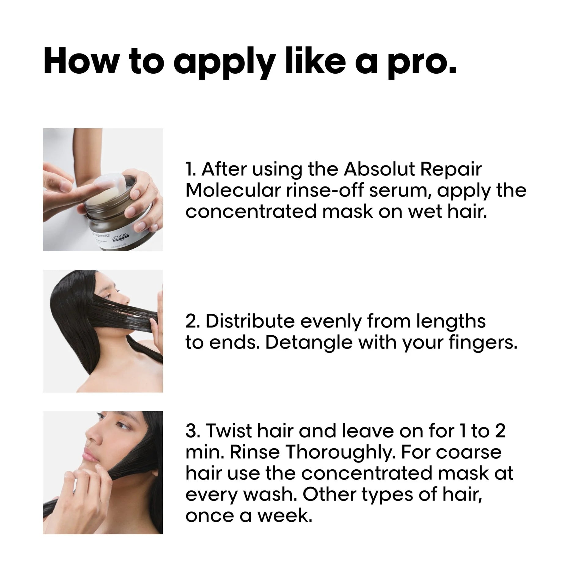 L'Oréal Professionnel Absolut Repair Molecular Concentrated Repairing Mask 250ml