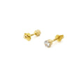 QPP Baby Earring RB04Y Gold Crystal