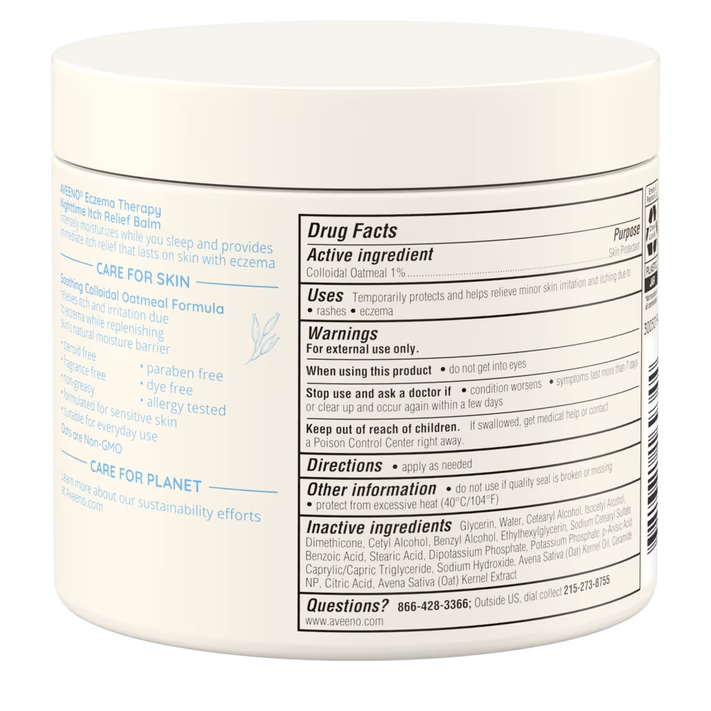 Aveeno Eczema Treatment Nighttime Itch Relief Balm 312g
