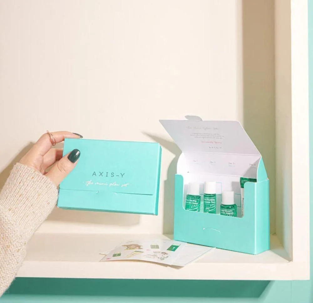 Axis-y Mini Glow Kit – Brightening Korean Skincare Travel Set (4 Items)