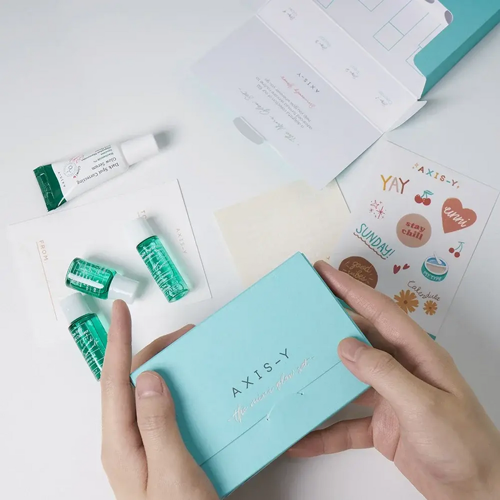 Axis-y Mini Glow Kit – Brightening Korean Skincare Travel Set (4 Items)