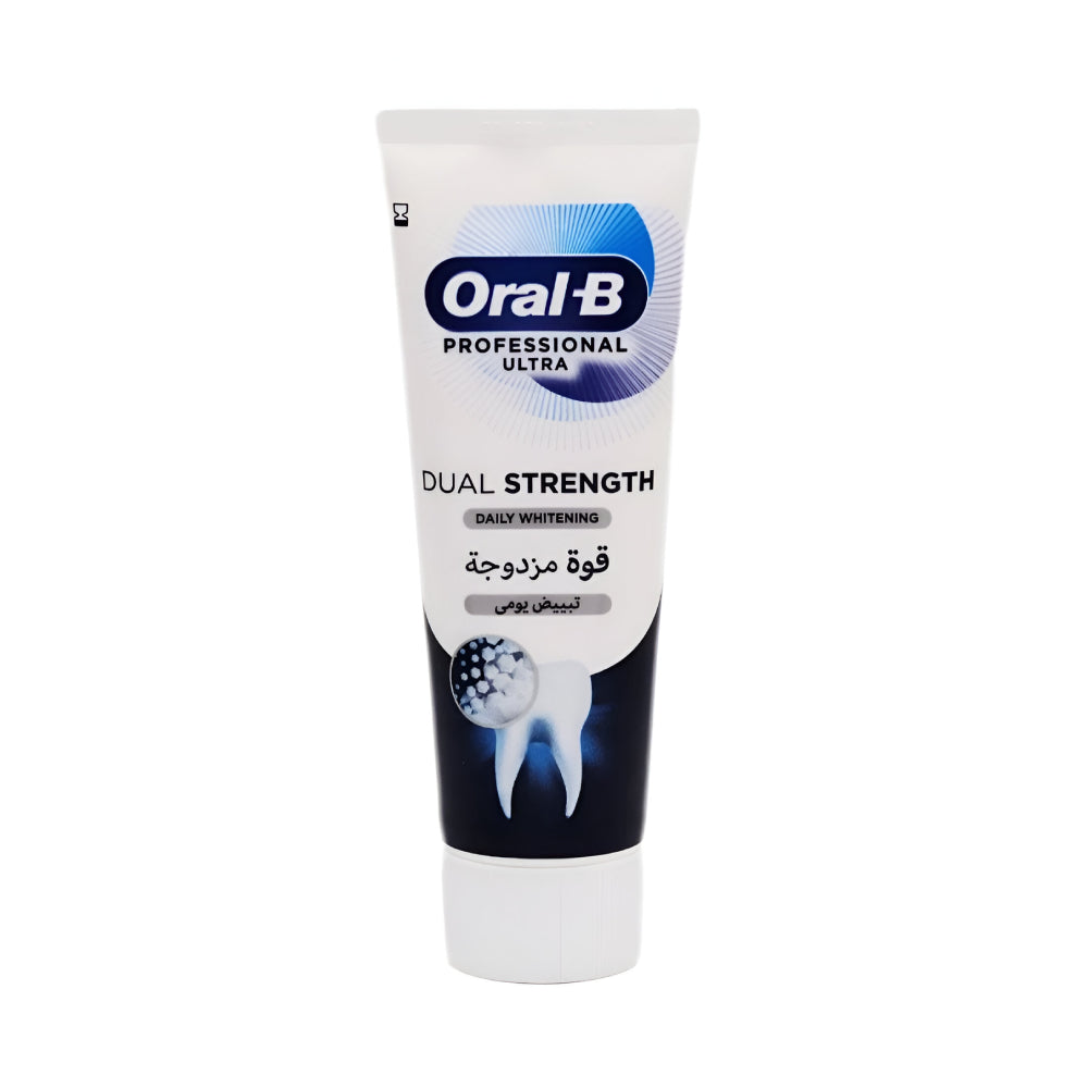 Oral b toothpaste 75ml professional ultra double strength daily whitening