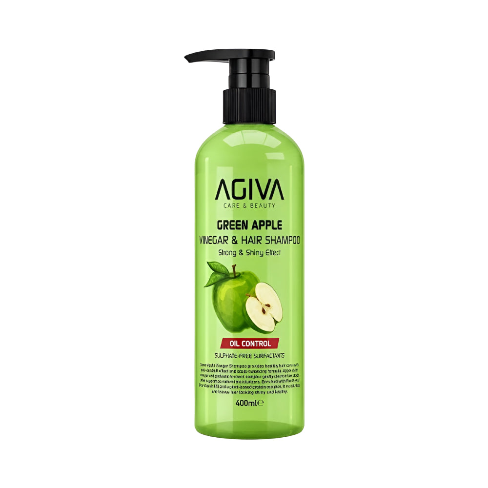 Agiva Hair Shampoo 400ml Green Apple Vinegar Oil Control
