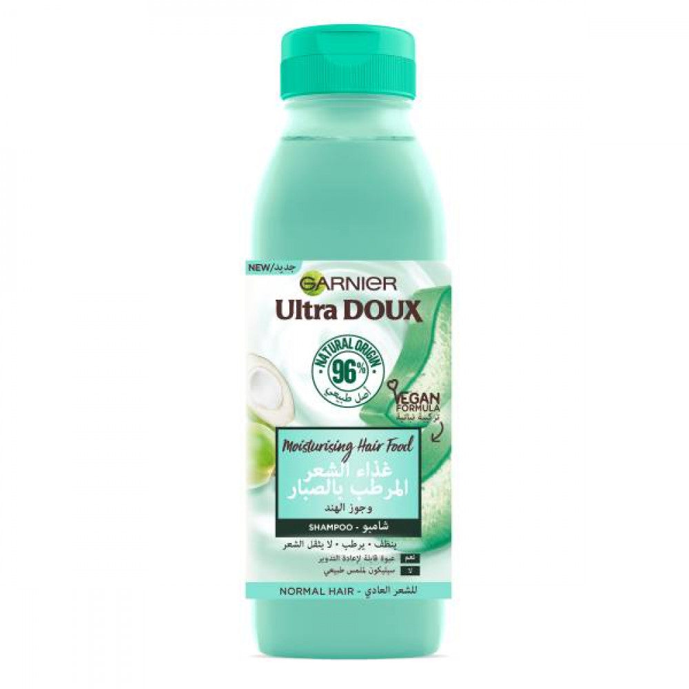 Garnier hair shampoo 350ml ultra doux hair food aloe vera and coconut