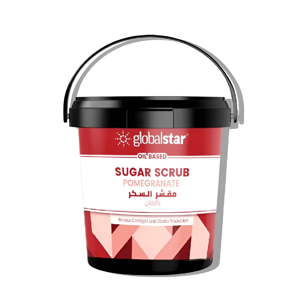 Global Star Sugar Scrub 600ml Oily With Pomegranate