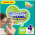 Baby Joy Size (4) Jumbo Box 88 Diapers