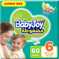 Baby Joy Size (6) Jumbo Box 60 Diapers