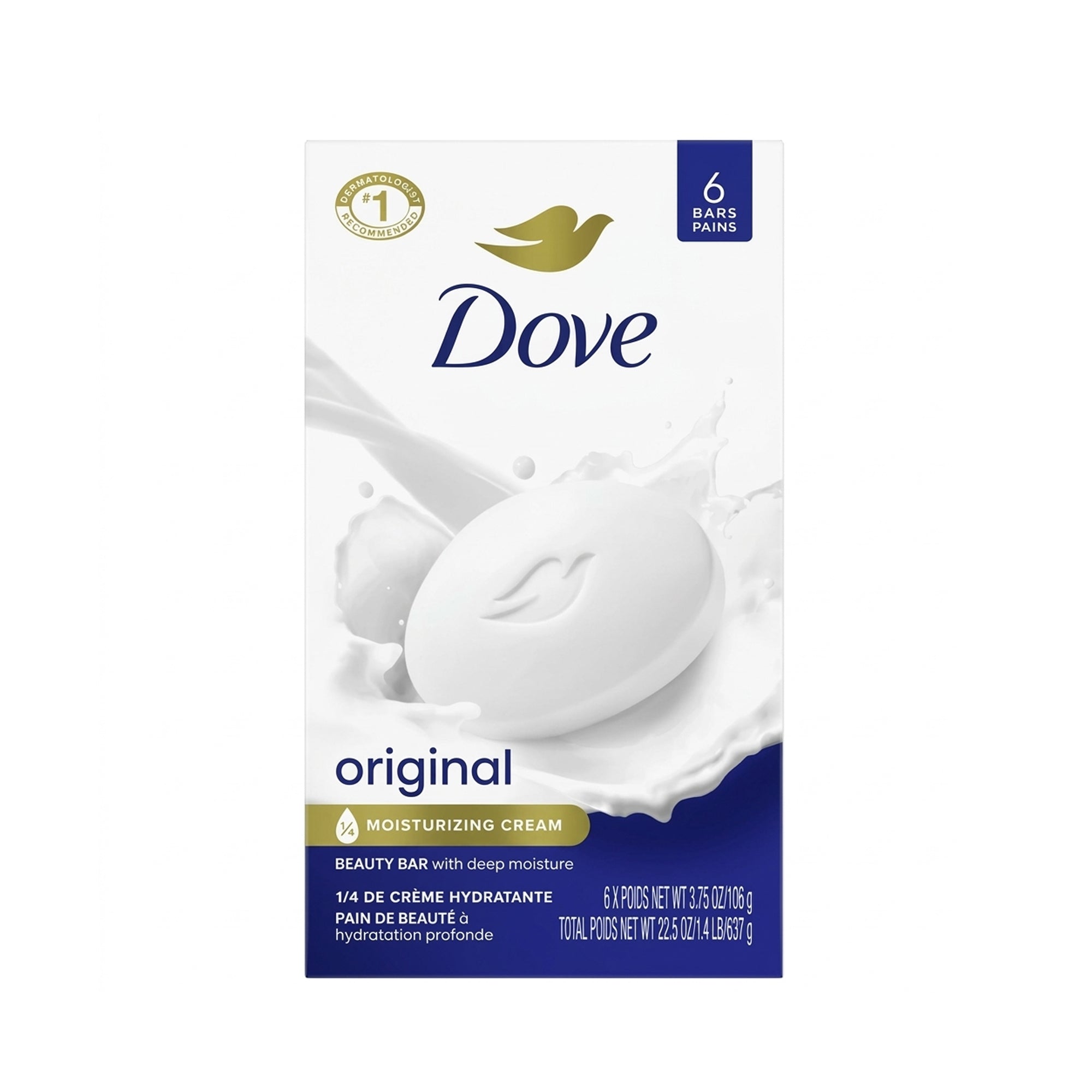 Dove Beauty Bar White 6 Pack - 637g