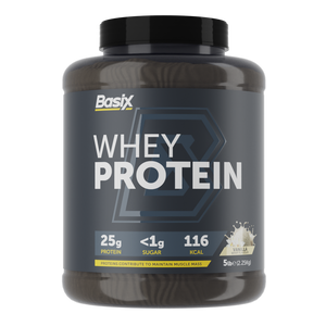 Basix Whey Protein Powder – Vanilla Whip Flavor – 5 LB