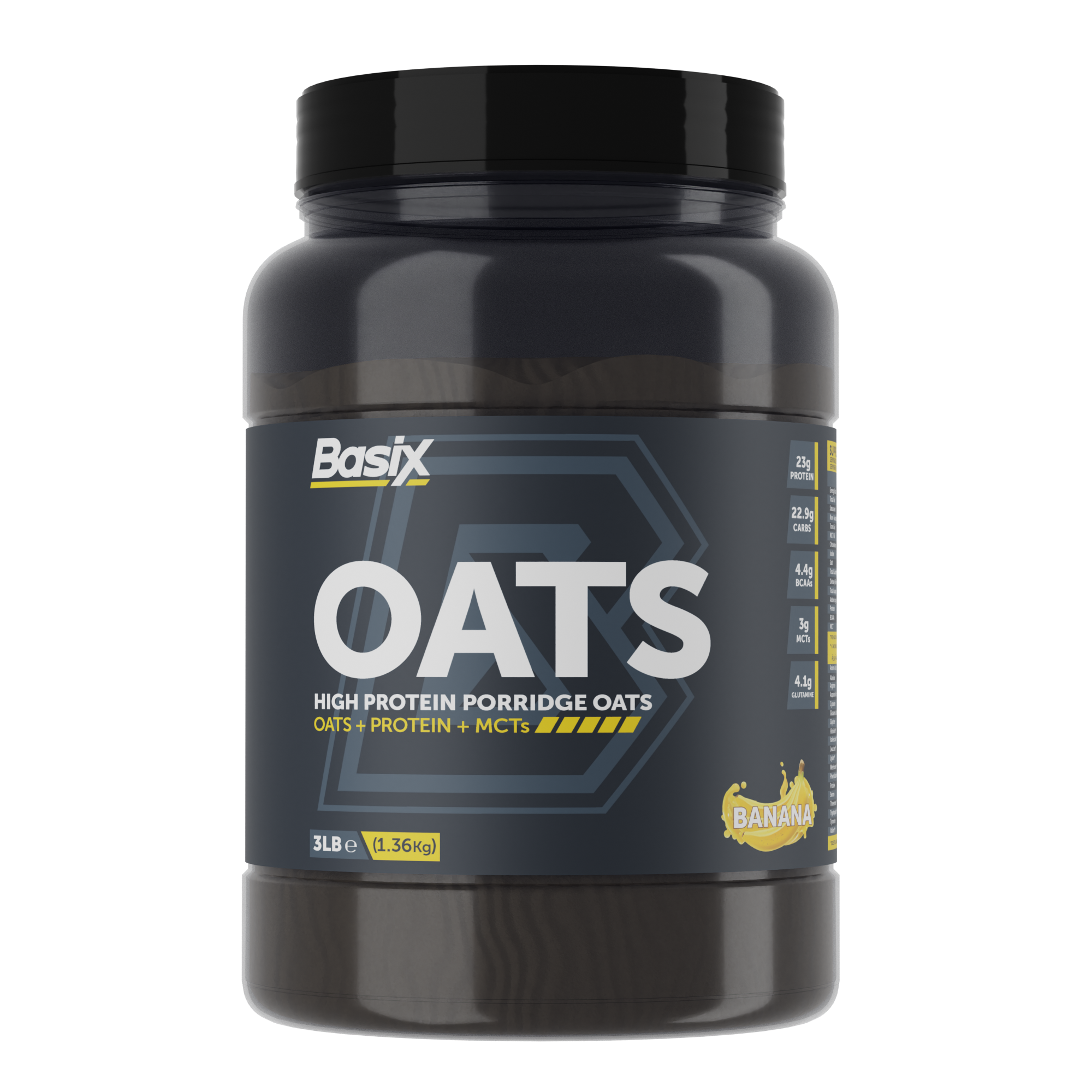 Basix Oats – High Protein Porridge Oats - 3 LB