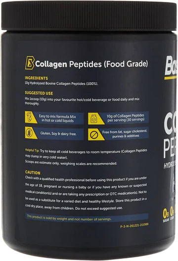 Basix Collagen Peptides – Hydrolysed - Unflavored Protein Powder 300g