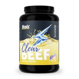 Basix Clear Beef Protein Isolate – Sugar-Free Paleo Supplement Energy Fusion 2.2 LB