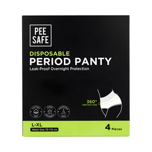 Pee Safe Pads 4pc Single Use Panties Large To X Large