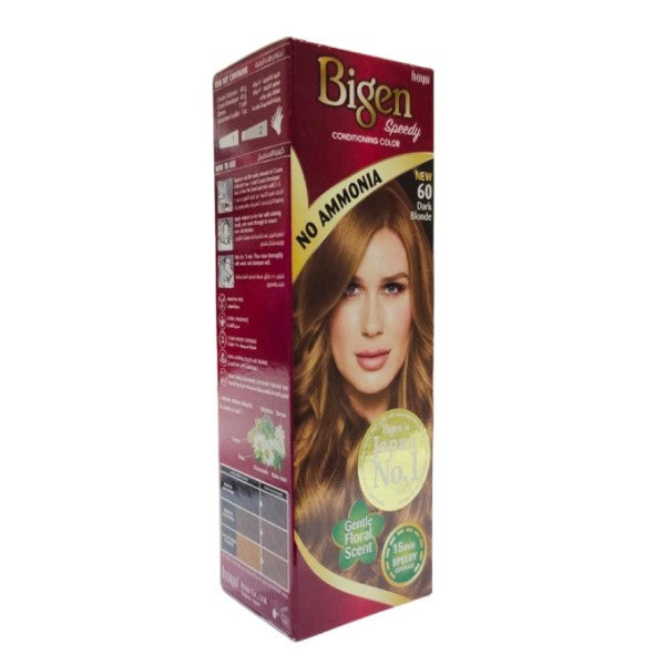 Bigen-Women's-Hair-Dye-Speedy-Ammonia-Free-40g-60-Dark-Blonde-