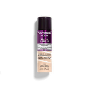 Covergirl Foundation 30ml 220 Simply Ageless 3 In 1 Liquid Creamy Natural