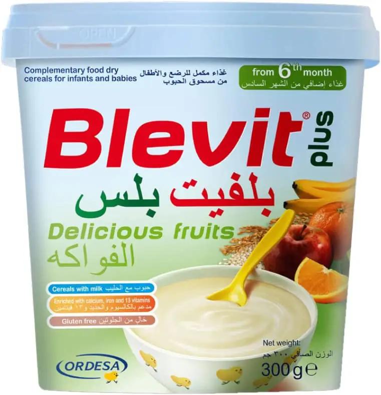 Blevit Plus , Baby Cereals And Fruits With Milk 300g