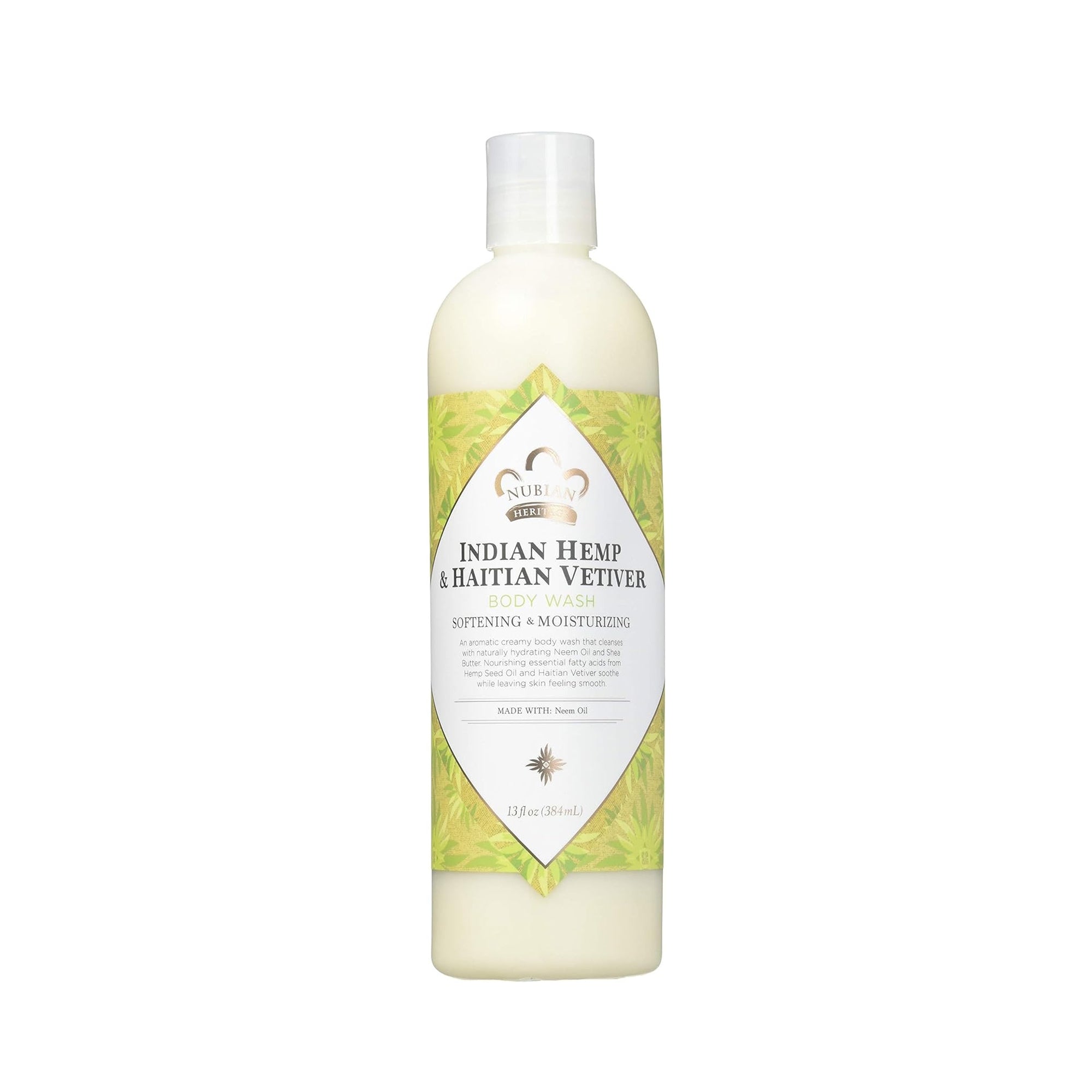 Nubian Heritage Indian Hemp & Haitian Vetiver Body Wash 384 ml
