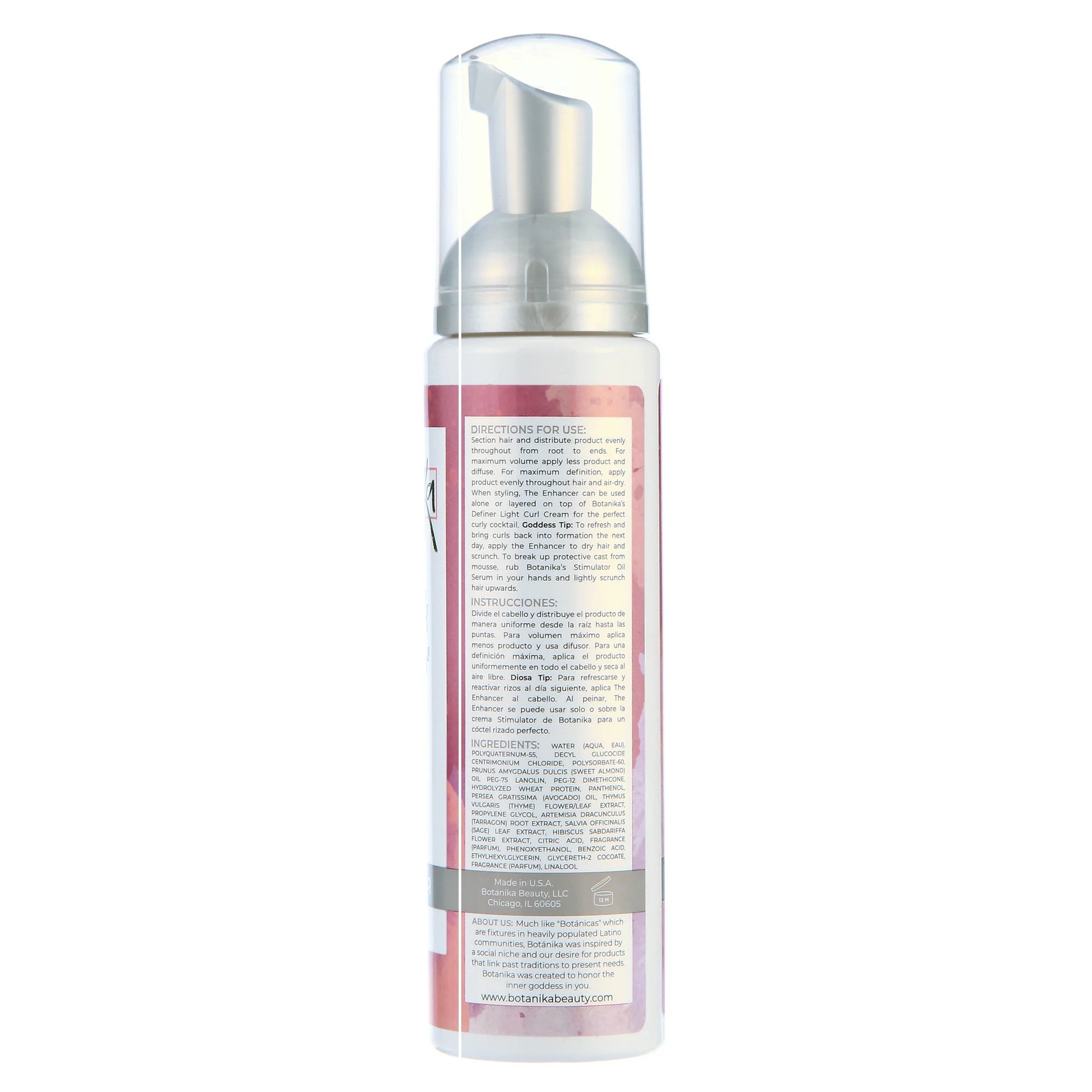 Botanika The Enhancer Mousse – Volumizing Curl Defining Styling Foam