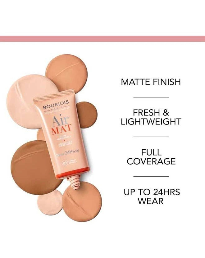 Bourjois Air Mat Foundation – Matte Liquid Foundation for a Flawless Finish