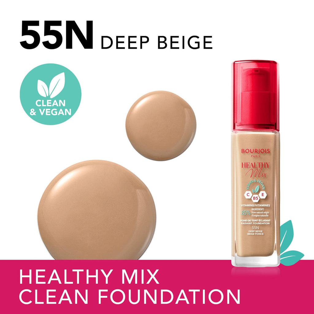 Bourjois Healthy Mix Serum Foundation - 55 Deep Beige