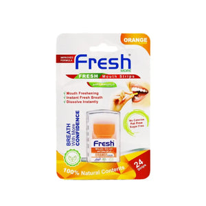 Fresh more mouth freshener strips 24strips orange