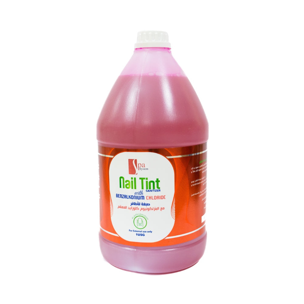 Spa system colored nail sanitizer 1gal with benzalkonium chloride
