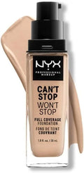 NYX Can't Stop Won't Stop Full Coverage Foundation – 06 Vanilla 30ml