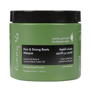 Sunny Isle Hair Mask 473ml Strengthening From Roots With Rosemary And Mint Extract