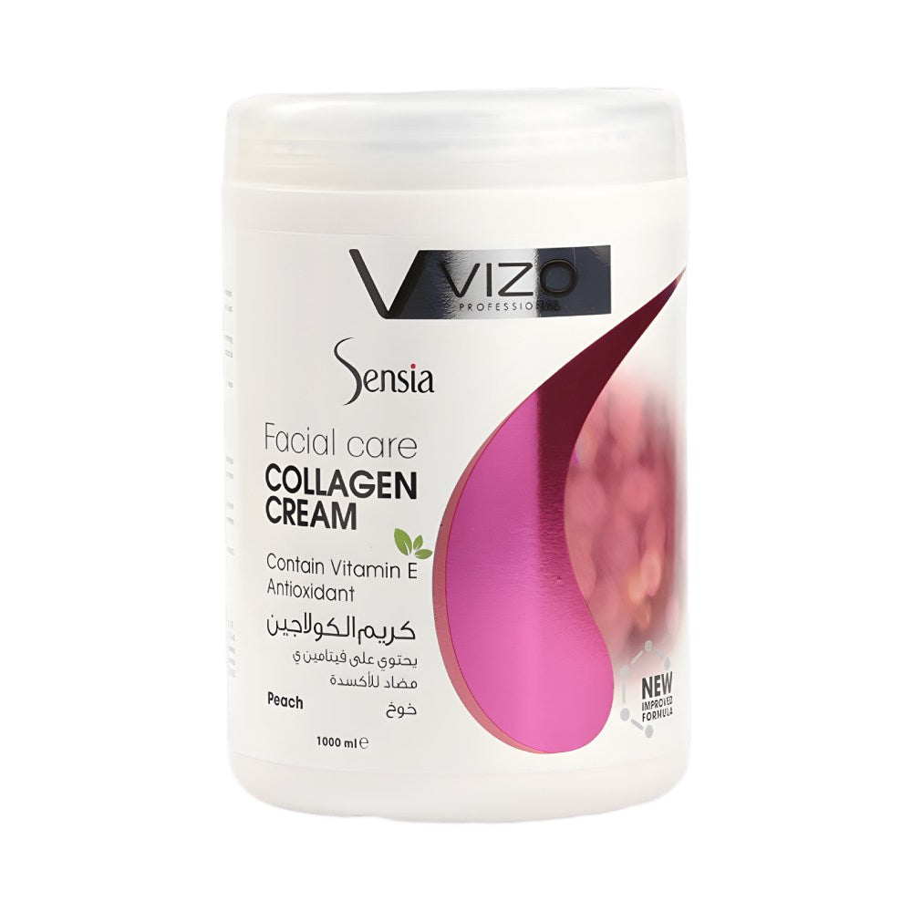 Vizo Moisturizing Cream 1000ml Sensia With Collagen And Peach