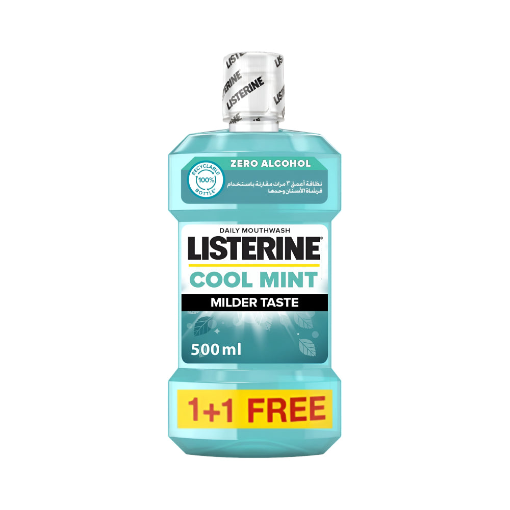 Listerine Mouth Wash 500ml 1+1 Free Cool Mint