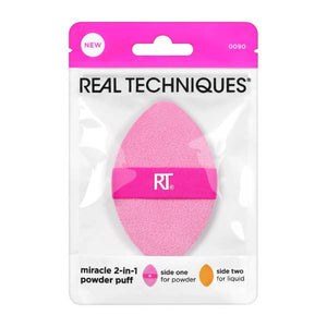 Real Techniques Makeup Sponge Miracle 2 In 1 Powder Buff 