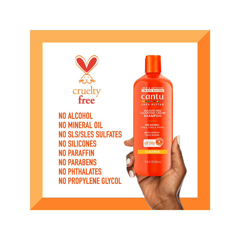 Cantu Hair Shampoo Creamy Hair Cleanser With Shea Butter Extract 400ml