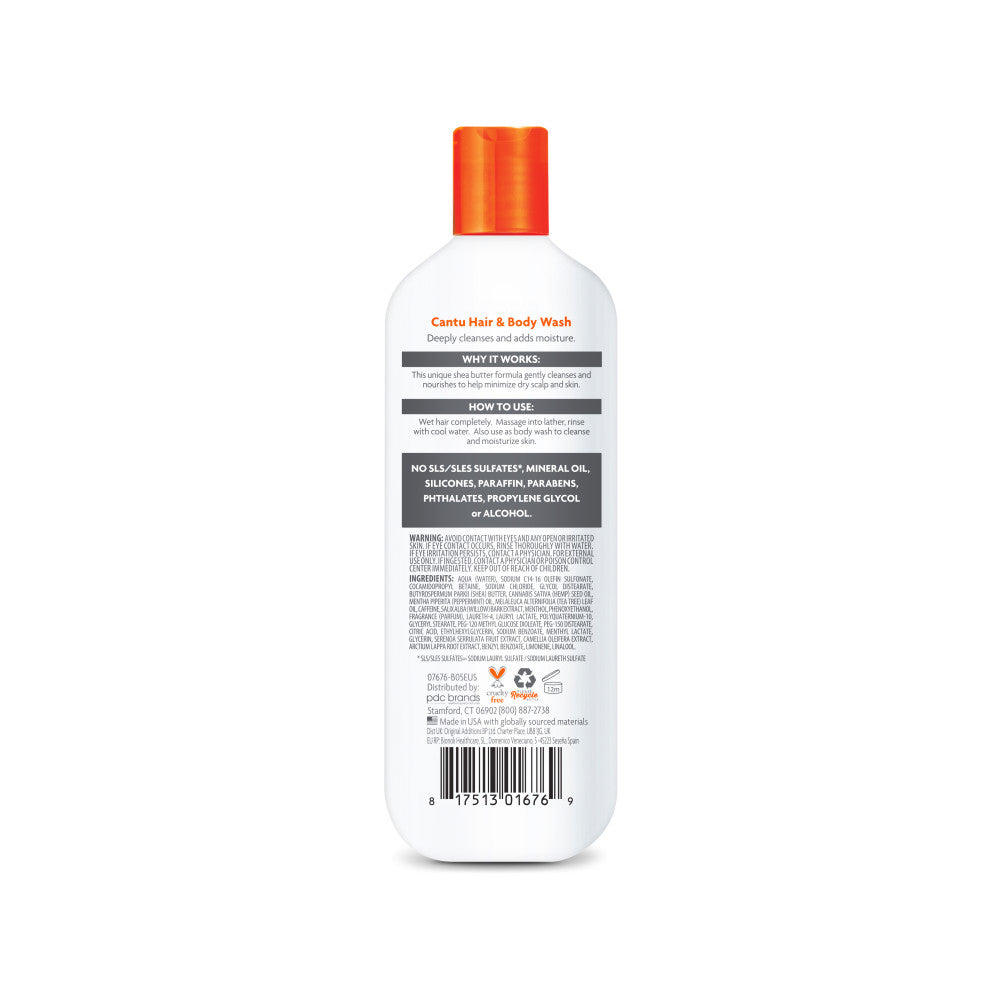 Cantu Men's 2-In-1 Hair & Body Wash – Shea Butter 400ml