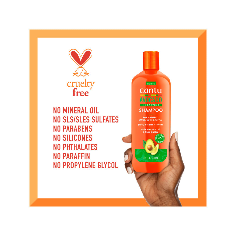 Cantu Hair Shampoo Moisturizing Avocado Shampoo