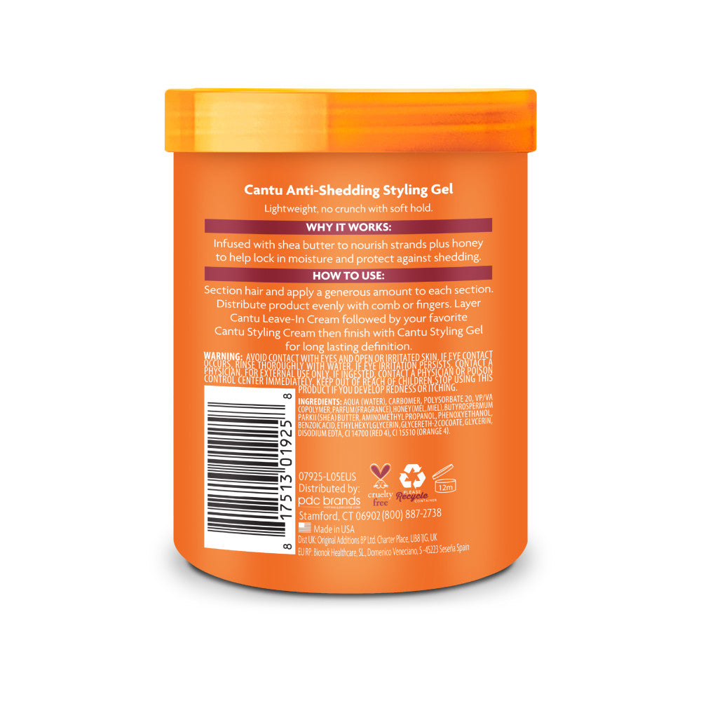 Cantu High Hold Hair Gel with Shea Butter and Honey – 524g