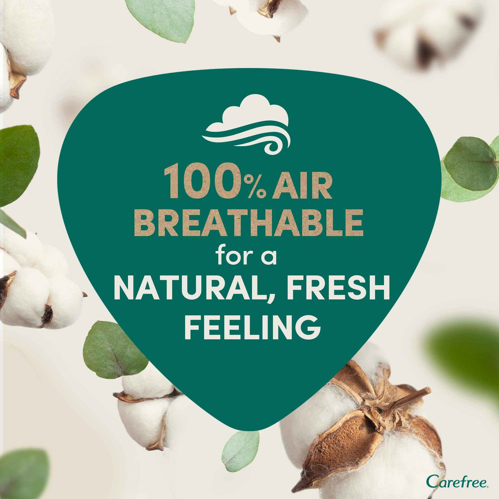 Carefree Organic Cotton Daily Panty Liners Normal Unscented – 30 Pads