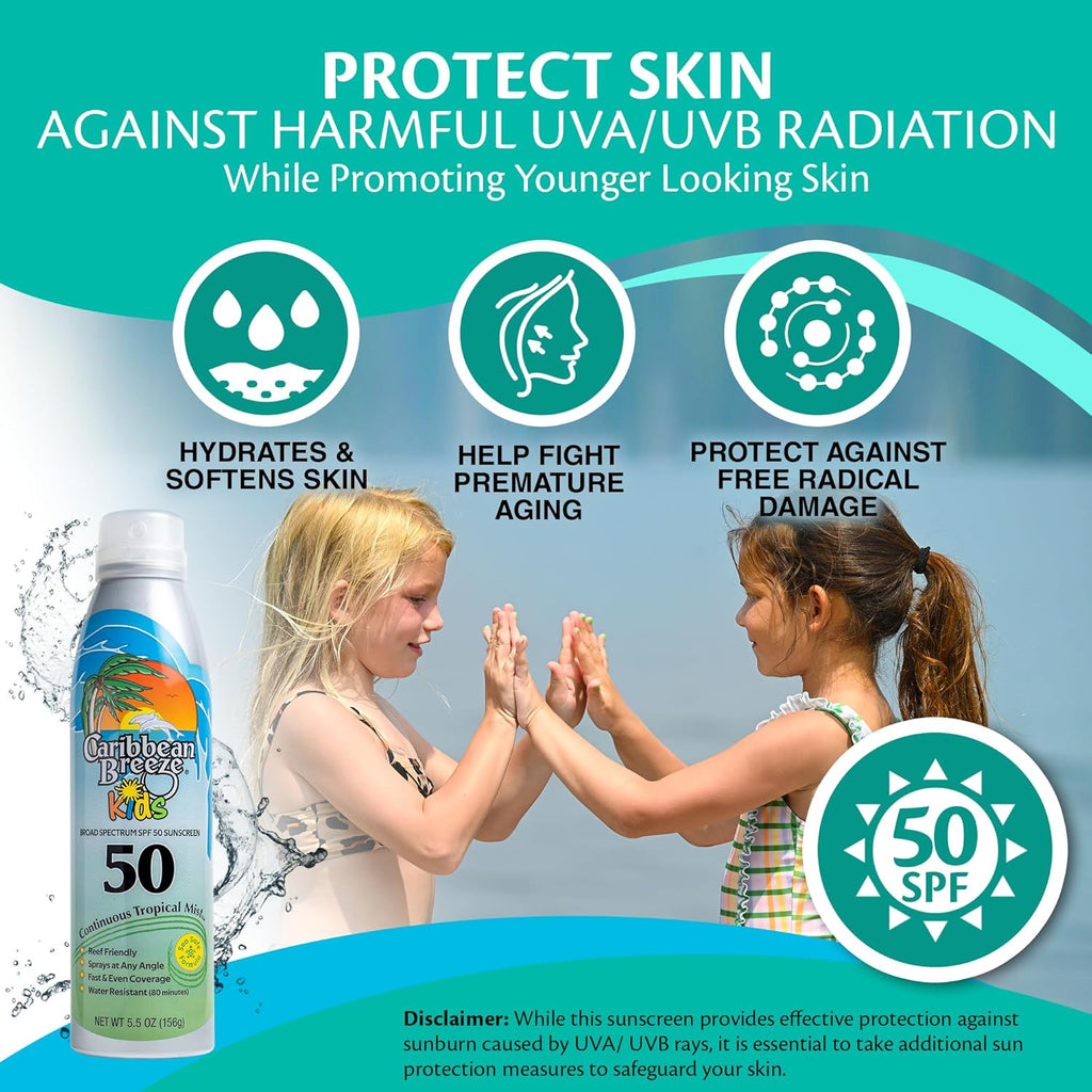 Caribbean Breeze Baby Sun Spray – Lemon & Mango Continuous Mist