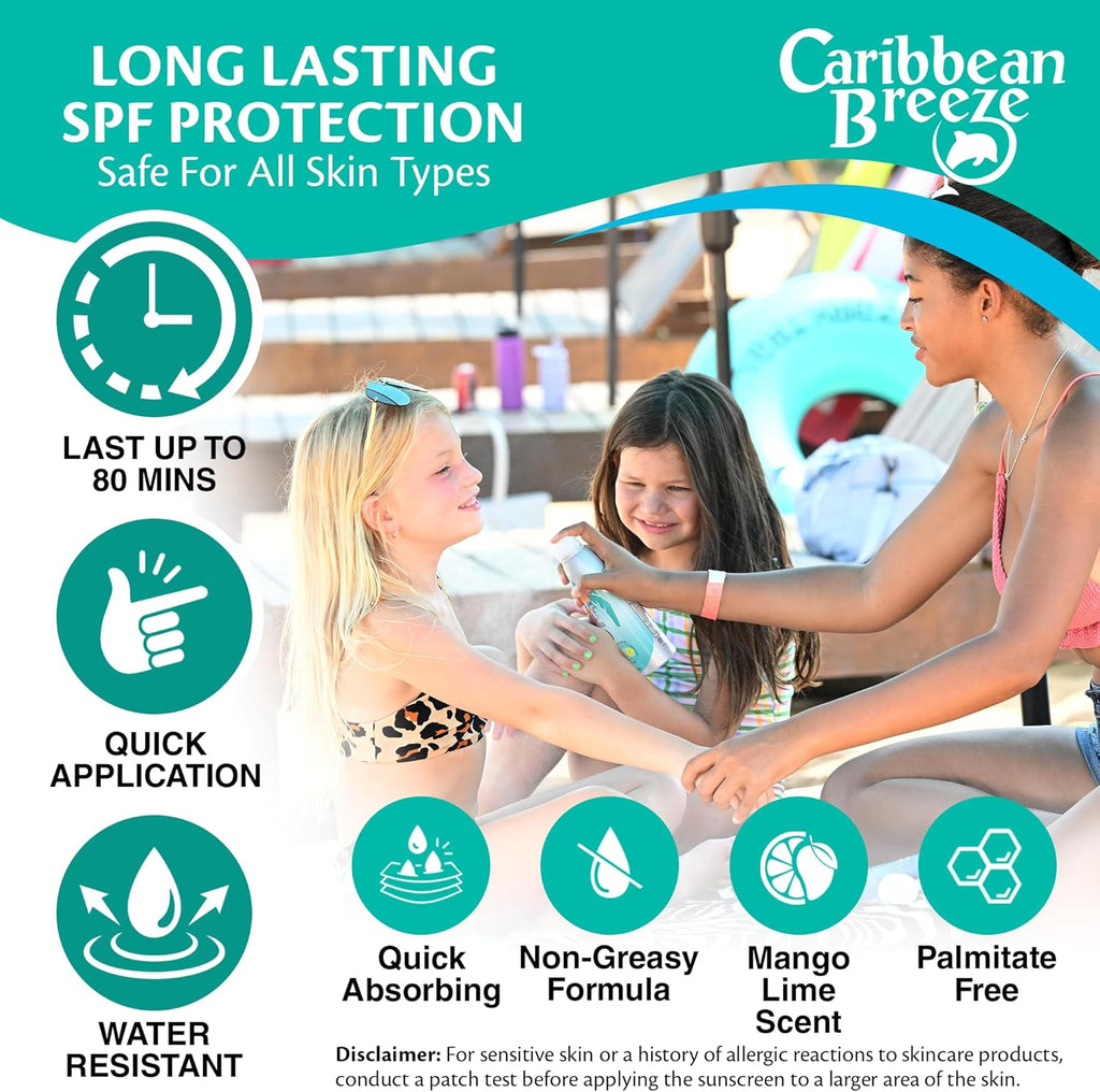 Caribbean Breeze Baby Sun Spray – Lemon & Mango Continuous Mist