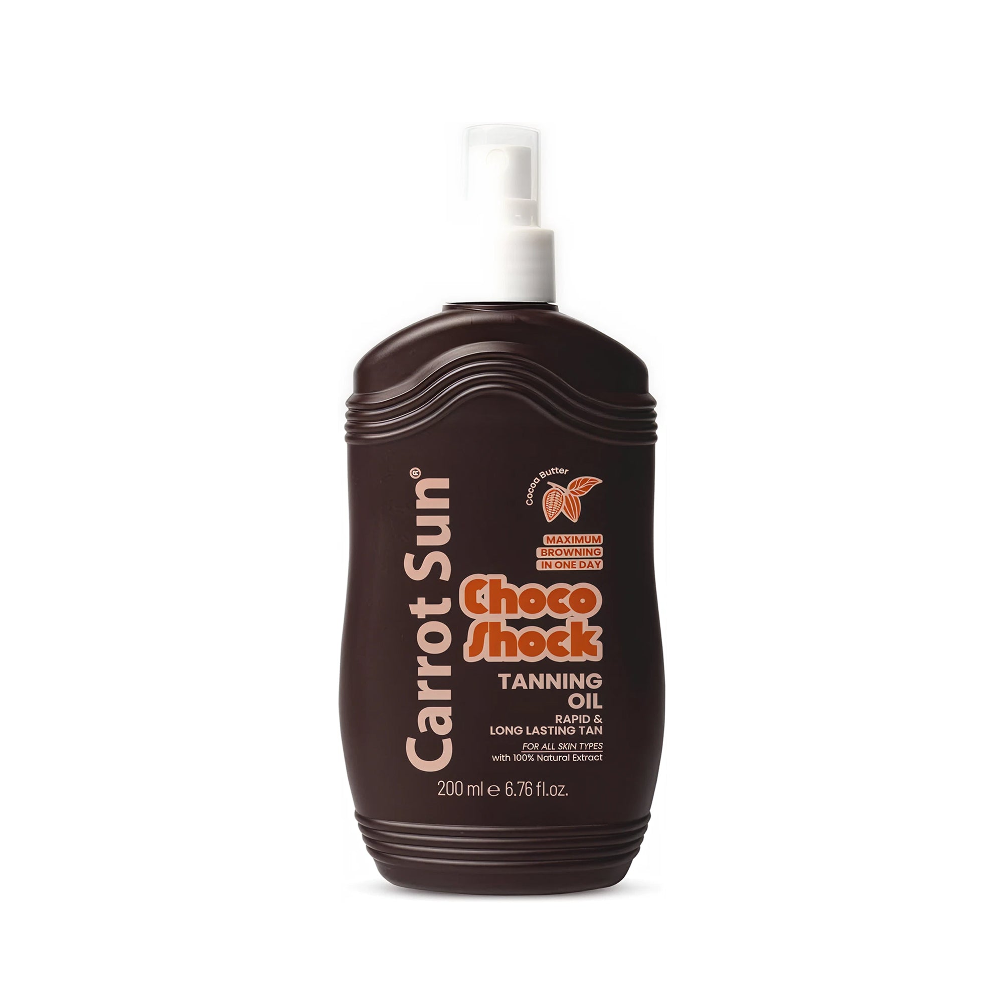 Carrot Sun Tanning Oil Spray Choco Shoch 200ml